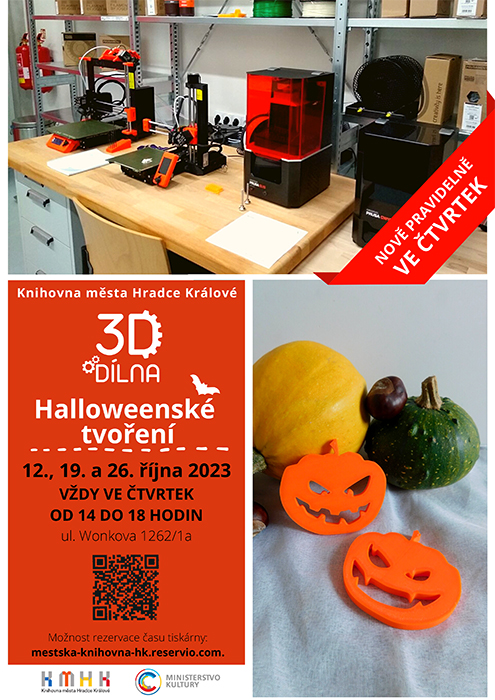 Halloweenské tvoření v 3D dílně