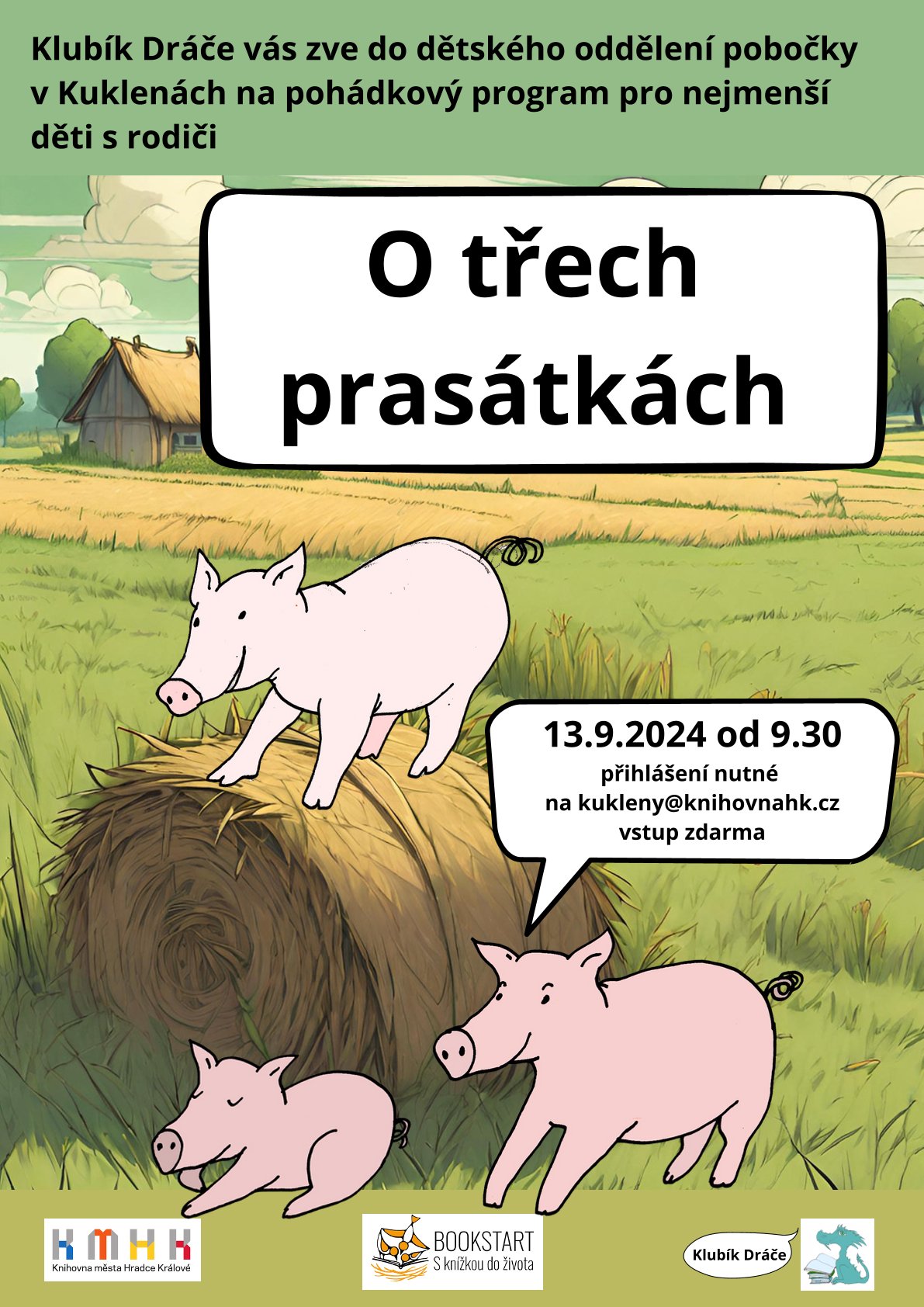 Klubík Dráče – O třech prasátkách