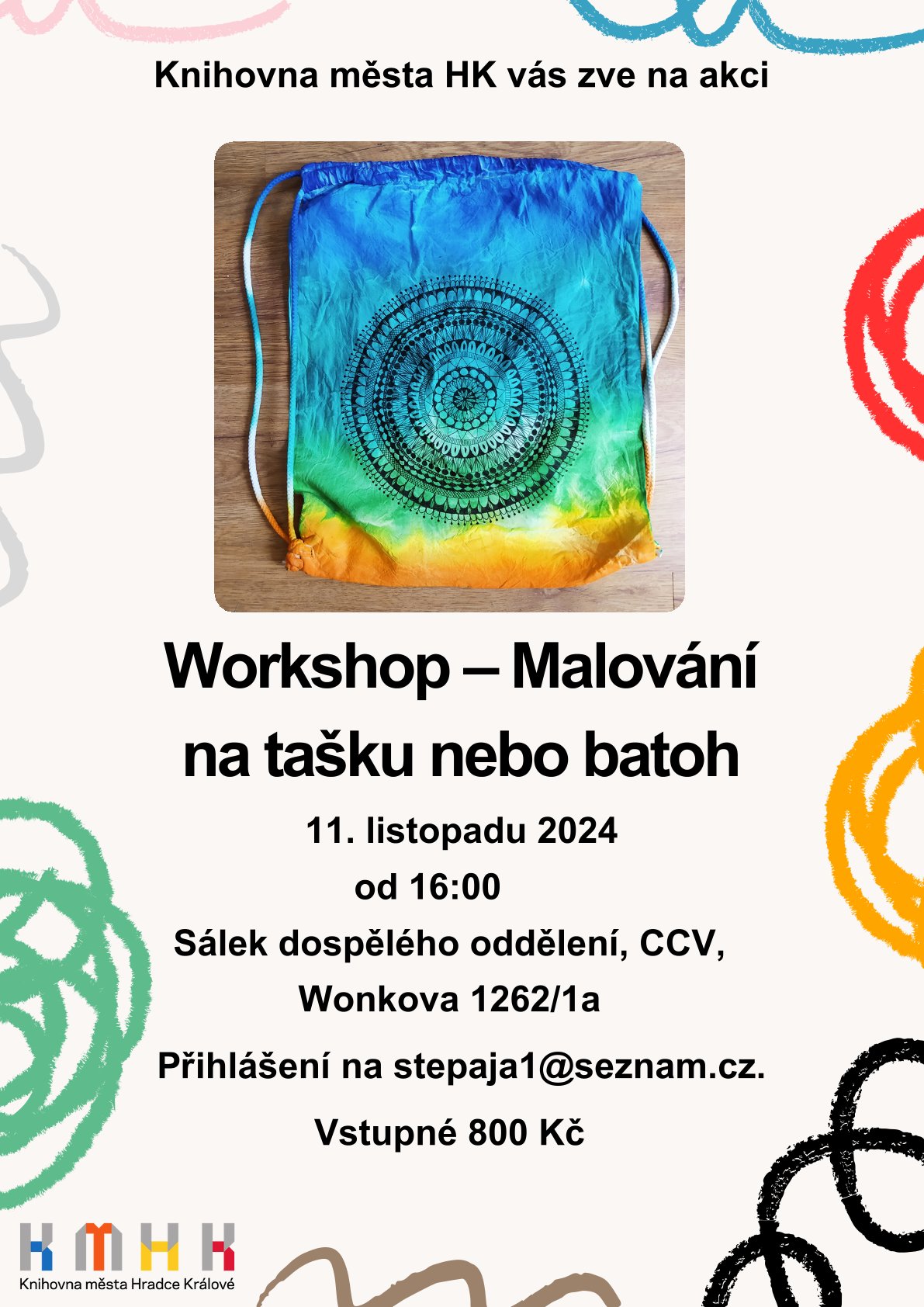 Workshop – Malování na tašku nebo batoh