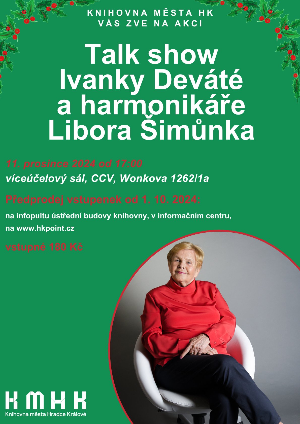 Talk show Ivanky Deváté a harmonikáře Libora Šimůnka