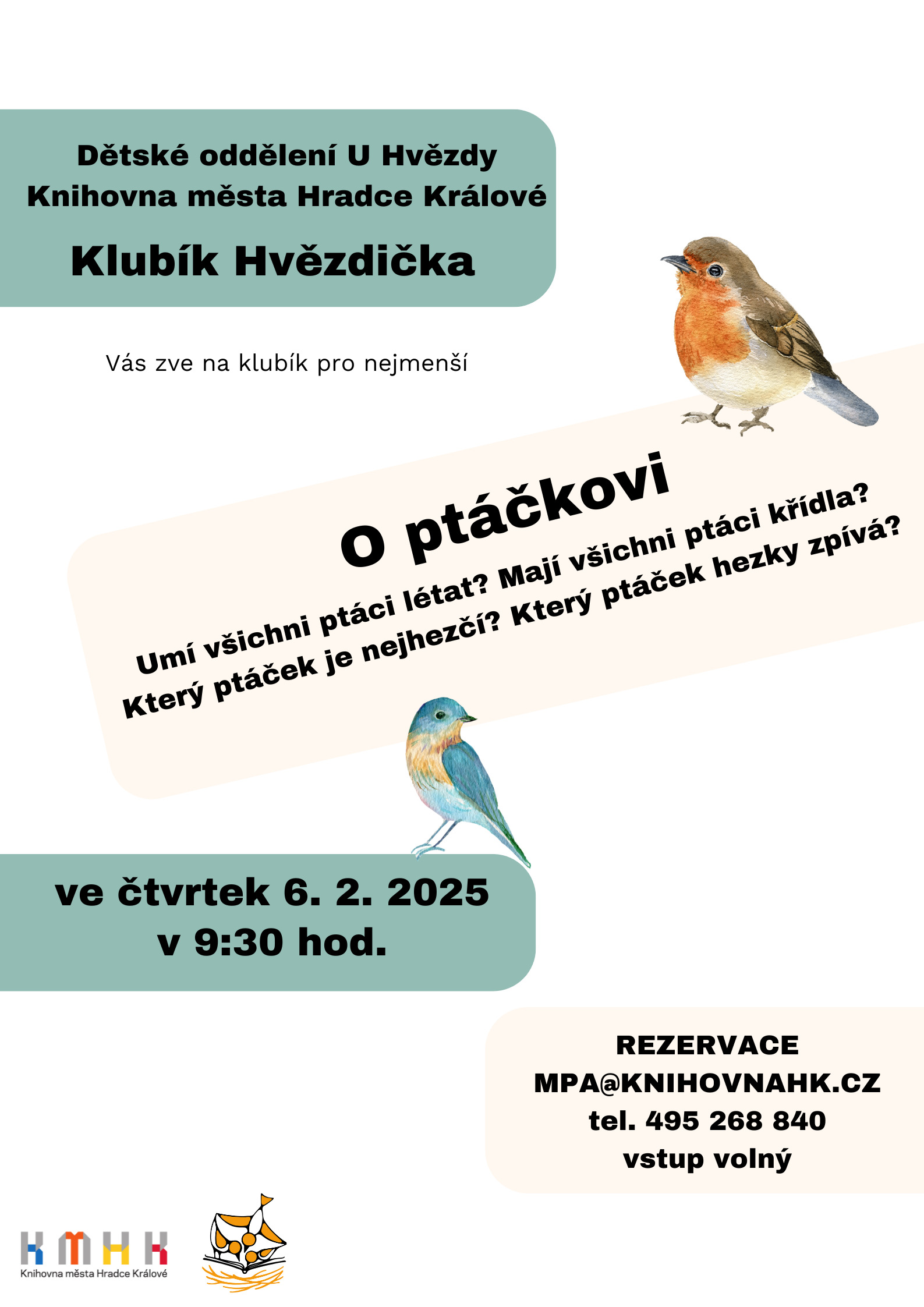 Klubík Hvězdička – O ptáčkovi